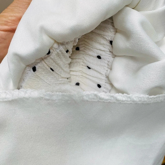 Oak + Fort - White Pleated Polka Dot Skirt - Picture 3 of 6